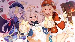 Video Game Characters Genshin Impact Klee Genshin Impact Paimon Anime Girls Qiqi Genshin Impact 4k Wallpaper In 2021 Game Character Anime Video Game Characters