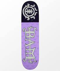 2003 signed autographed bam margera element manimal team skateboard deck. Element Bam Margera 8 0 Purple Skateboard Deck Zumiez