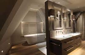 Update your bathroom with this stunning lift bridge kitchen & bath decorative series brushed nickel exhaust bath fan that is ideal for rooms up to 125 sq. 30 Modern Bathroom Light Fixtures For Small Bathrooms