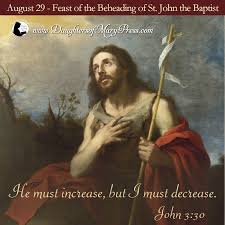 He Must Increase But I Must Decrease Daughtersofmarypress Daughtersofmary Catholic Religioussister Stjohnthebaptist Mom Prayers Catholic Catholic Faith