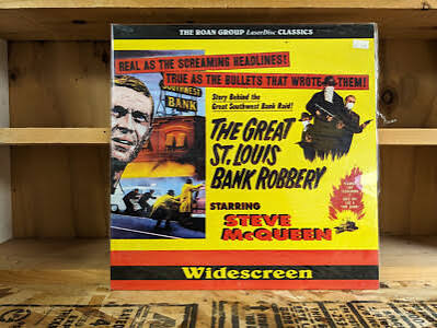 The Great St. Louis Bank Robbery (1959) Laserdisc Steve McQueen Heist Film  | eBay