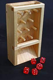 Dice Tower For Fair Rolling Handmade Wooden Wood Games Wood Working Gifts Dice Tower