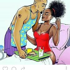 Good Morning Black Couple Art Black Love Art Black Art Pictures