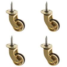 Maybe you would like to learn more about one of these? 38mm Brass Furniture Castors Rubber Wheel Pack Of 4 Ebay