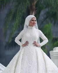 Ebay hochzeitskleid, gelinlik, abendkleid, hijab, standesamtkleid. Grosshandel High Neck Long Sleeve Arabisch Hijab Muslim Brautkleider 2020 Romantische Appliques Spitze Weisse Brautkleider Gericht Zug Abiti Da Sposa Gewohnheit Von Dresstop 327 52 Auf De Dhgate Com Dhgate