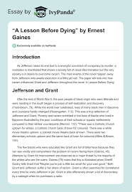 A Lesson Before Dying Enotes Lesson Plan - Enotes.Com