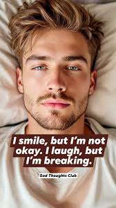 I always say "I'm ok, I'm fine" but deep inside I'm not. I'm the kind of  person na mahilig magpatawa ng iba pero sarili ko mismo diko mapasaya, I  always smile but
