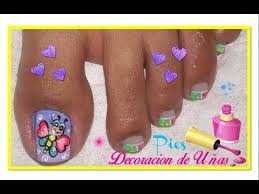 Una pedicura es el tratamiento las uñas de los pies. Para Ninas Figuras De Unas Sencillas Para Pies Nail Art