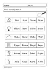 Übungsblätter für kinder in der ersten/zweiten klasse. Deutsch Klasse 1 Grundschulmaterial De