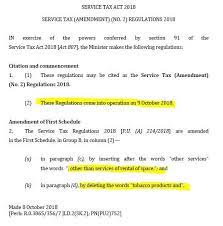 Service tax regulations 2018 in exercise of the powers conferred by section 91 of the service tax act 2018 act xxx, the minister makes the following regulations: Effective From 09 10 2018 Business Advisory Services Facebook