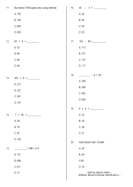 Soal latihan ujian nasional matematika ini terdiri dari 30 soal pilihan berganda. Contoh Soalan Matematik Tahun 2 Kertas 2 Hallowef