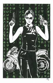 Trinity From The Matrix Jeremy Haun Movie Poster Art Badass Heroine Comic Art