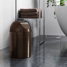 This page is a stub! Umbra 2 5 Gal Bronze Metallic Mezzo Swing Lid Trash Can The Container Store