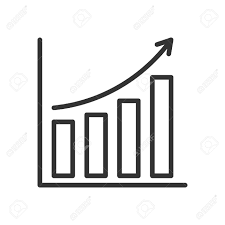 Bar Chart Fully Scalable Vector Icon In Outline Style