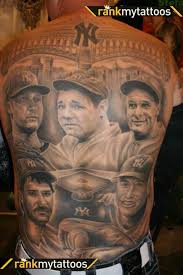 What kind of tattoos are popular with baseball fans? Yankees Tattoo Baseball Tattoos Yankees Baseball Yankees