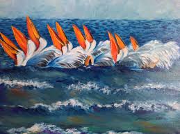 Un Val Delta Dunarii Pictura Ulei Panza 2018 Realizat De Aurora Lunic Art Painting