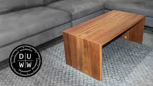 It's a place for drinks. How To Build A Waterfall Coffee Table Youtube