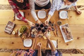 Edamame, toasted sesame oil, almond butter, cucumbers, medium carrots and 8 more. Friends Clinking Glasses At Outdoor Table With Red Wine And Cold Snacks Together Daytime Stock Photo 173603218