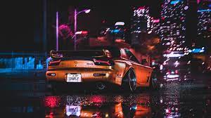 Mazda Rx7 City Night Lights Mazda Wallpapers Mazda Rx7 Wallpapers Hd Wallpapers Cars Wallpapers Artstation Wallpap Hd Wallpapers Of Cars Car Wallpapers Rx7