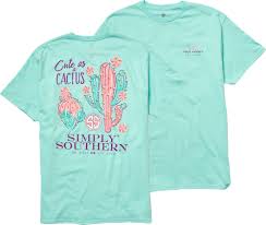 Simply Southern Womens Cute T Shirt Size Medium Blue In