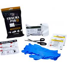 This trauma pak with quikclot® advanced clotting sponge is designed to control bleeding at the scene so more advanced care can be sought later. Trauma Pak 1 Adventure Medical Kits