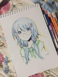Color anime skin in photoshop. Colour Pencil Art 42 Anime Drawing 601 Steemit