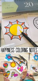 Kindness And Happiness Coloring Notes Fun Activities For Kids Printable Activities For Kids Craft Activities For Kids