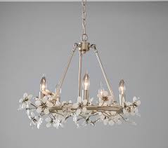 Grace White Flower Chandelier Pottery Barn Kids
