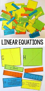This Is Such A Fun Way For My 8th Grade Math And Algebra 1 Student To Practice Matching Linear Equations I Linear Equations Teaching Algebra Algebra Activities