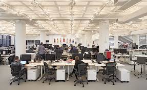 R Ga Office New York By Foster Partners And Tillotson Design Associates Office Lighting Design Led Commercial Lighting Lighting Design