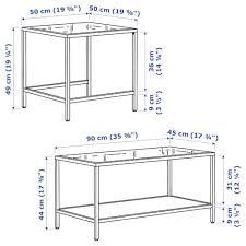 Add style to your home, with pieces that add to your decor while providing hidden storage. Vittsjo Nest Of Tables Set Of 2 Black Brown Glass 90x50 Cm Ikea