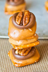 The recipes using kraft caramels can be served at any party, sudden guest arrival, and also in an outdoor campfire. Caramel Pretzel Turtles Easy Chocolate Pecan Candy Recipe