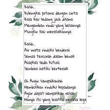 G oh angin, sampaikan saja. Pin Oleh Eneng Thans Di My Dreams Merindukanmu Sedih Puisi