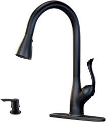 Check spelling or type a new query. Buy Matte Black Kitchen Faucet Pull Down Sprayer And Soap Dispenser Single Handle Commercial High Arc One Hole Pull Out Spray Head Kitchen Sink Faucets With Deck Plate Appaso Online In