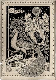 Vintage Heraldic Bookplate Book Plates Bookplate Design Fairytale Illustration