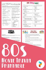 If you can answer 50 percent of these science trivia questions correctly, you may be a genius. 8 Best 80s Movie Trivia Printable Printablee Com