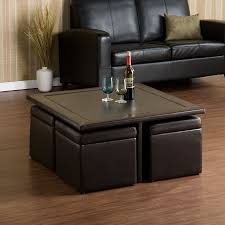 The tucson leather storage ottoman coffee table is a great way to help you organize your living room in a classic, tasteful fashion. Coffee Table With Ottoman Seating Ideas On Foter