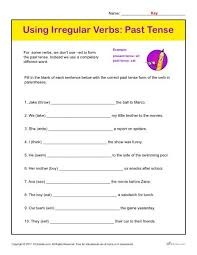 Simple verb to be worksheets for kids or first grader. Using Irregular Verbs Past Tense Printable Classroom Activity