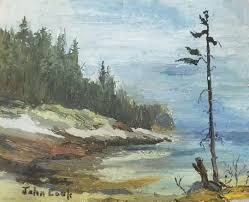 John Cook The Shore Along The Harbour Broad Cove Art Painting Shores