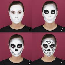 Ce deuxième maquillage d'halloween est une sugar skull, une tête de mort mexicaine aussi appelée calaveras. Make Up Halloween Le Maquillage Tete De Mort Step By Step Beauty Tips