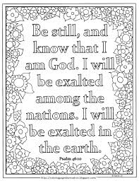 Psalm 46 10 Scripture Print And Color Page For Lent Day 26 Bible Verse Coloring Page Scripture Print Psalms