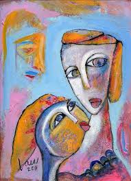 The Whisper By Ken Law Art Painting Art Naive Art