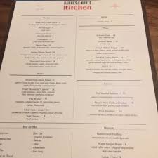 barnes menu barn