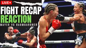 NO Robbery! Mayer vs Baumgardner Fight REACTION | Mikaela Started TOO LATE!  