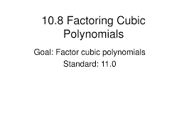 Maybe you would like to learn more about one of these? How To Factor A Cubic Bitem