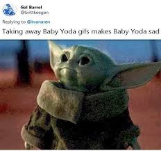 See more ideas about yoda, yoda meme, yoda funny. Baby Yoda Memes Return After Fans Of Mandalorian Internet Sensation Vented Outrage At Pulled Gifs Daily Mail Online