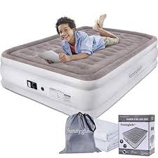 Sunnyglade Queen Size Air Mattress With Built In Electric Pump Blow Up Bed Air Mattress Camping Blow Up Beds Air Mattress