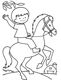 Questo disegno da colorare è bambina balla, domani esce il sole. Disegno Stilizzato Bambina Con Cavallo Coloring And Drawing