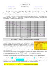 Tabela condutores cobre awg x mm. Pdf O Padrao Awg