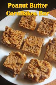 Peanut Butter Corn Flakes Bars Recipe 3 Ingredient Peanut Butter Bars Recipe Corn Flake Bars Buttered Corn Cereal Bars Healthy